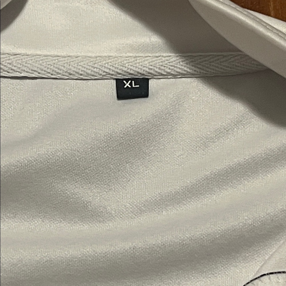 Men's White Patterned Sweater - Picture 2 of 3